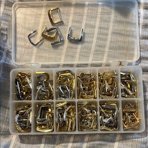 Gold and Silver Metal Buckles